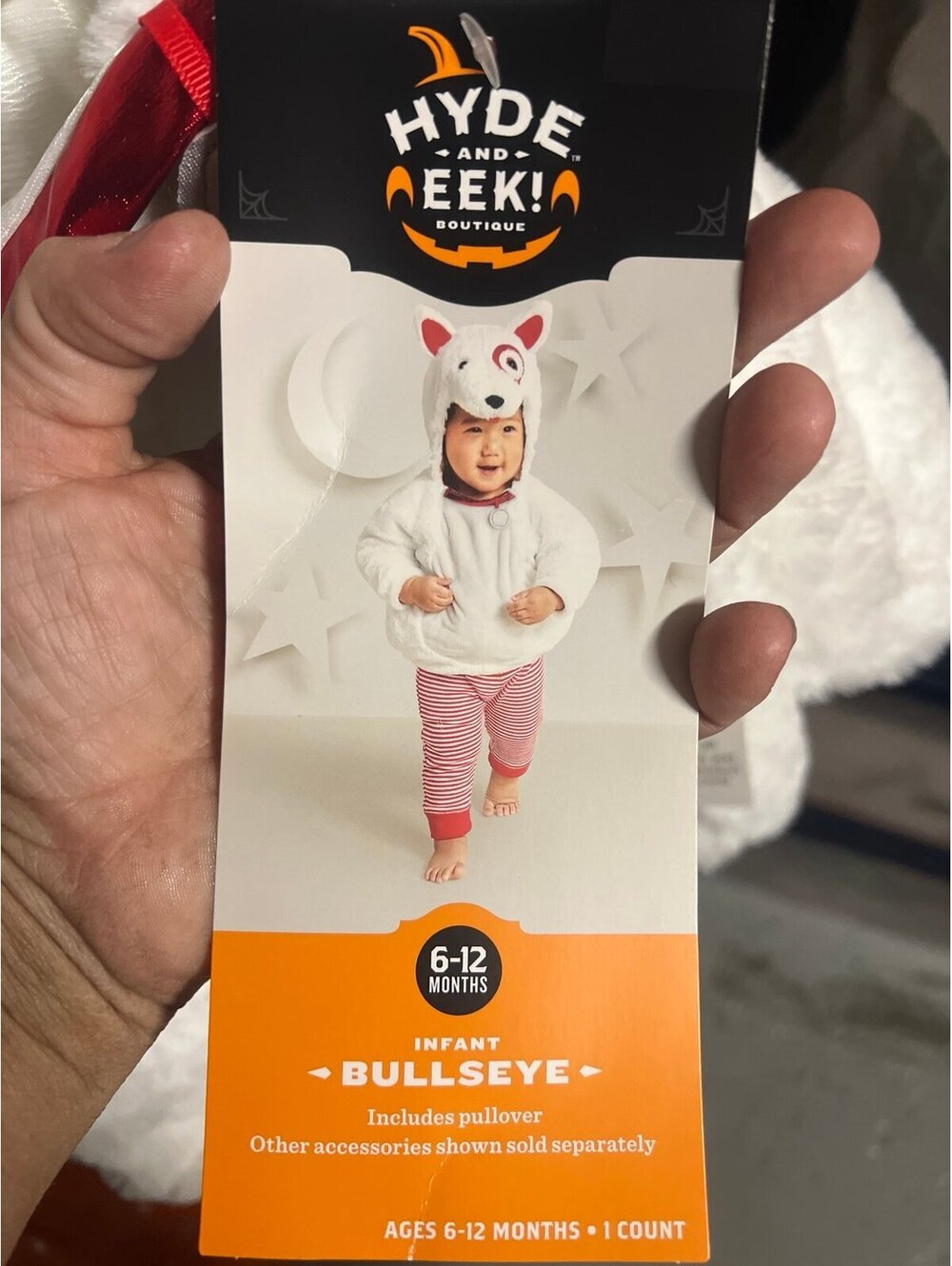 Kids Bullseye the Target dog Halloween costume size 6/12 months